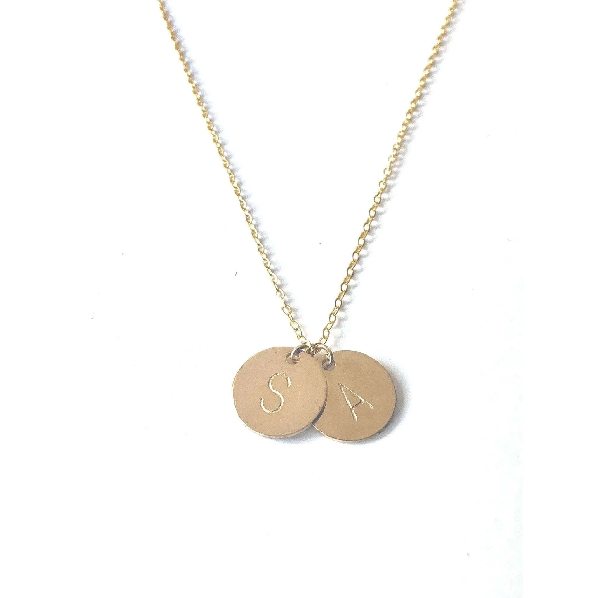 2 Midi Discs Necklace