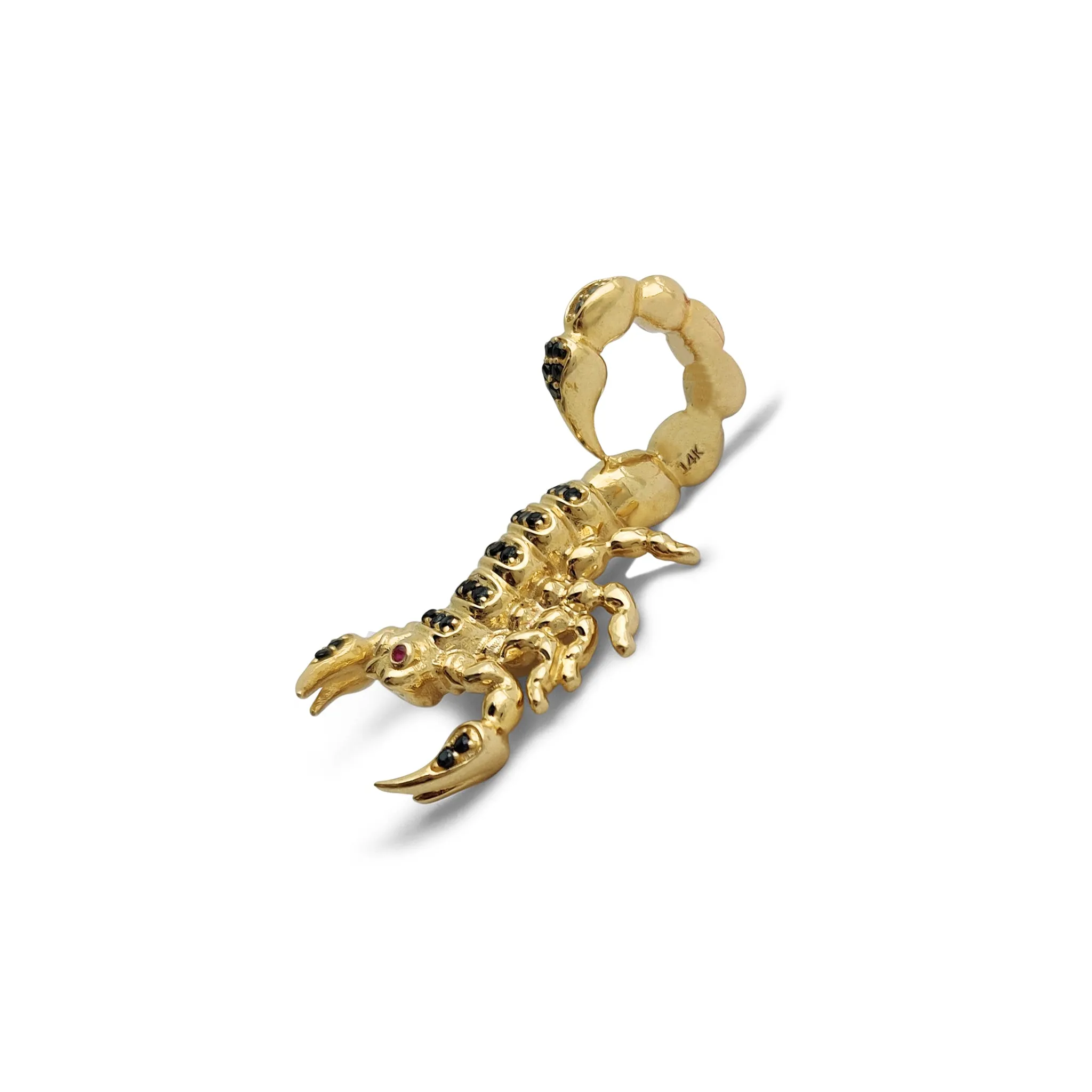 3-D Open-Back Scorpion Pendant (14K)