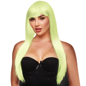 Amber Glow in the Dark Wig in White