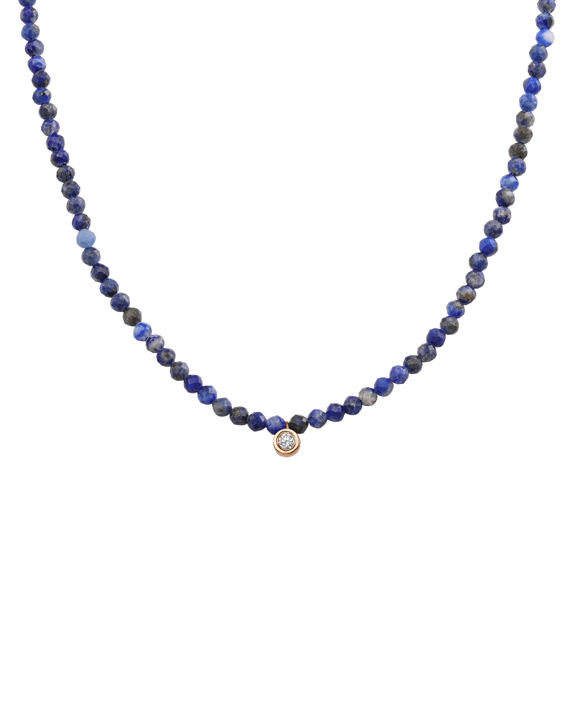 Apatite Gemstone & Diamond Necklace - 14K Rose Gold