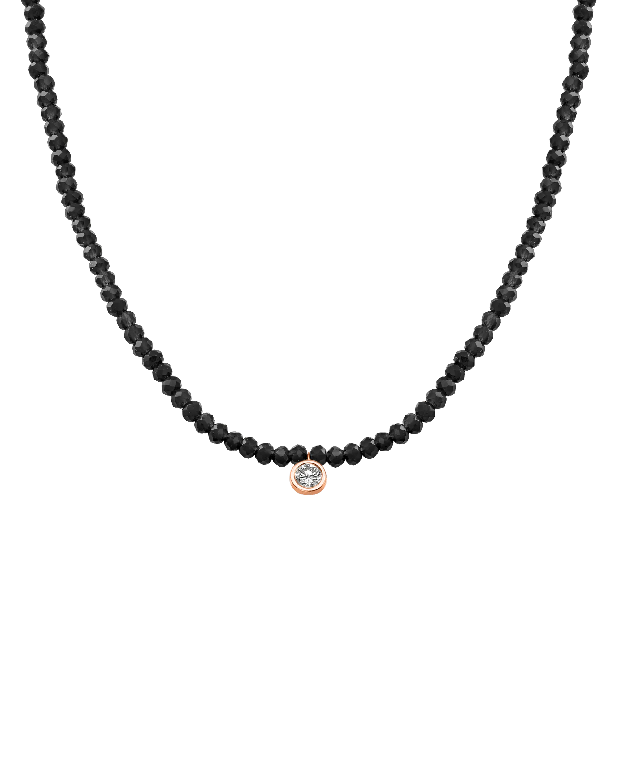 Apatite Gemstone & Diamond Necklace - 14K Rose Gold