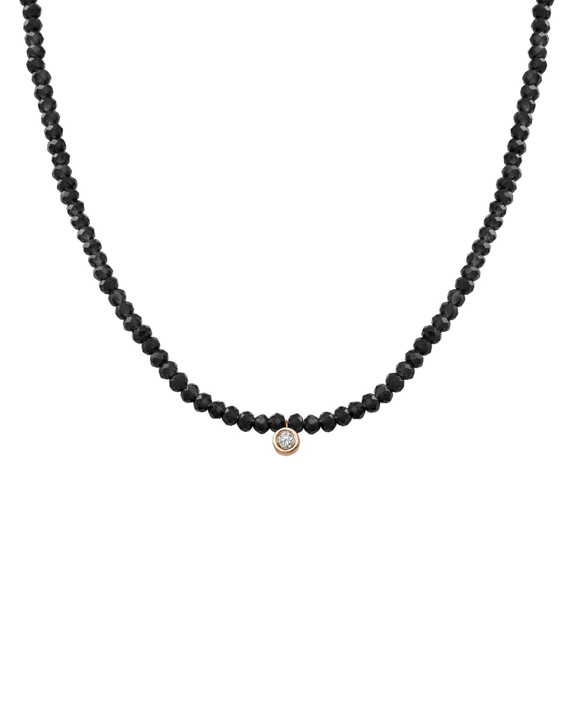 Apatite Gemstone & Diamond Necklace - 14K Rose Gold