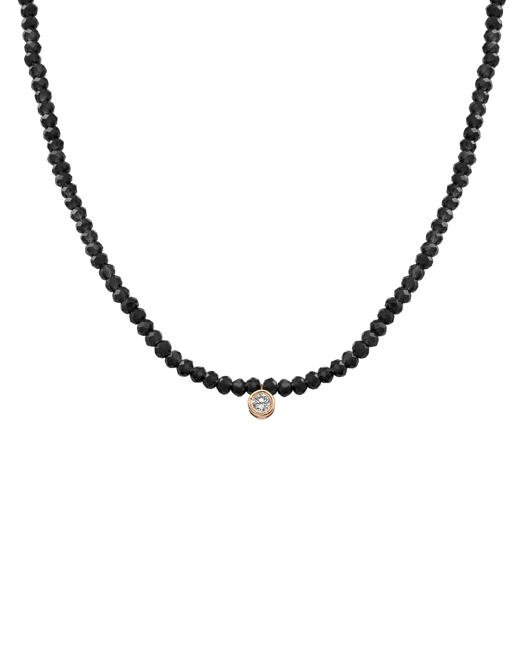 Apatite Gemstone & Diamond Necklace - 14K Rose Gold