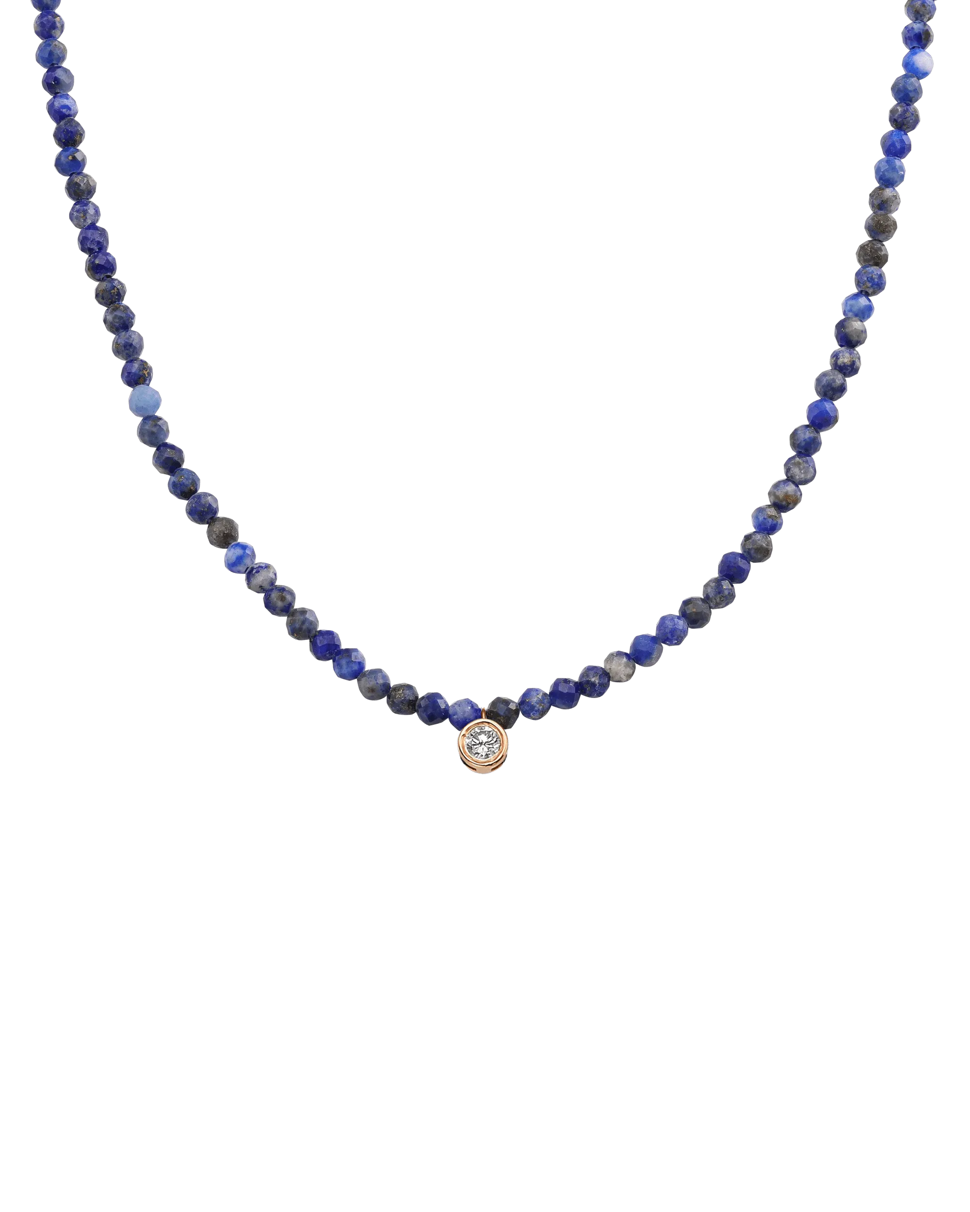 Apatite Gemstone & Diamond Necklace - 14K Rose Gold