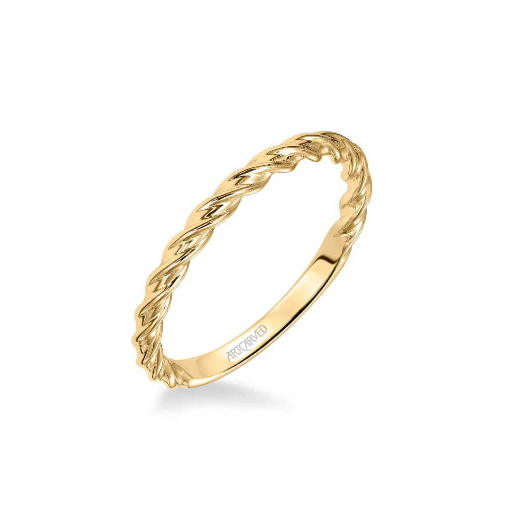 Artcarved "Joanna" Rope Twist Wedding Band