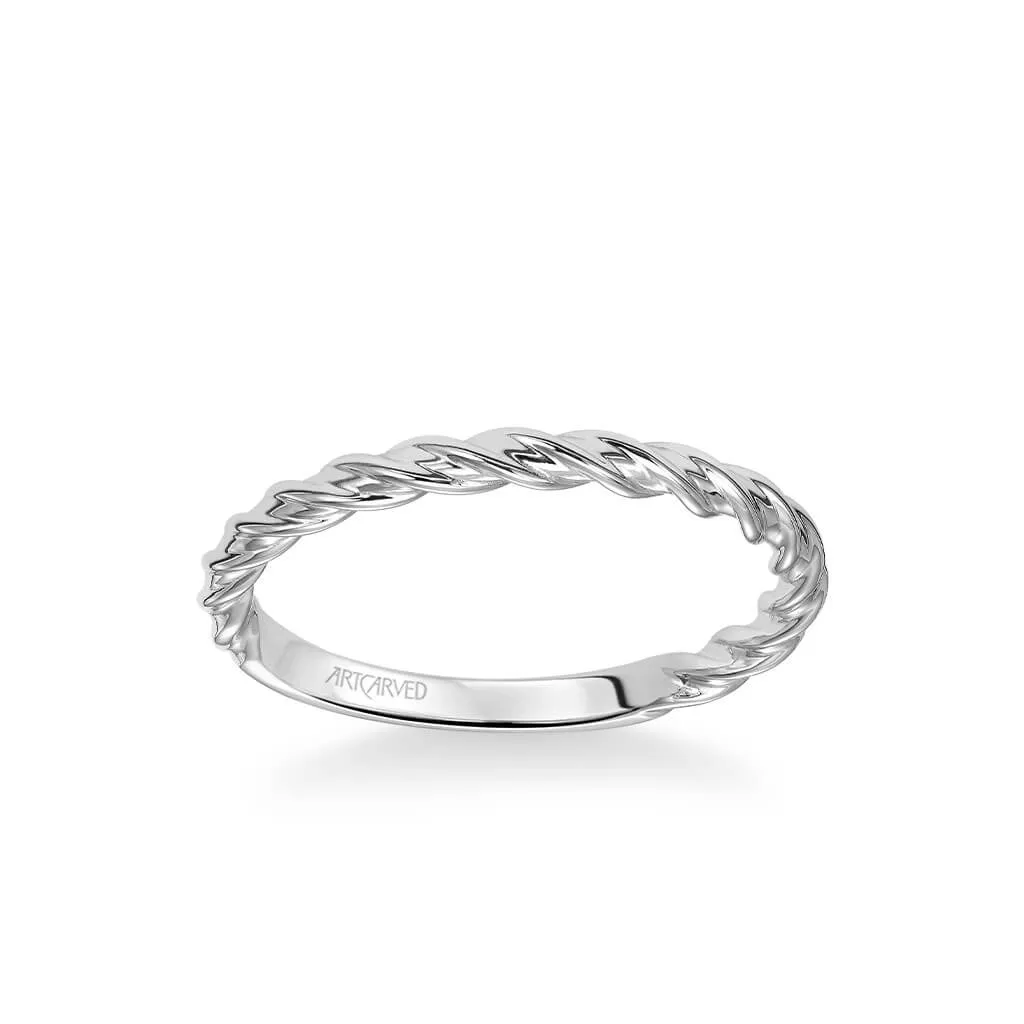 Artcarved "Joanna" Rope Twist Wedding Band