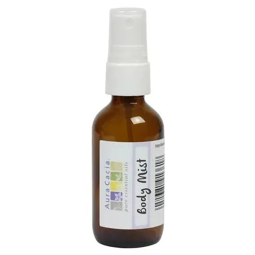 Aura Cacia Amber Mist Bottle with Writable Label 2 oz Bottle