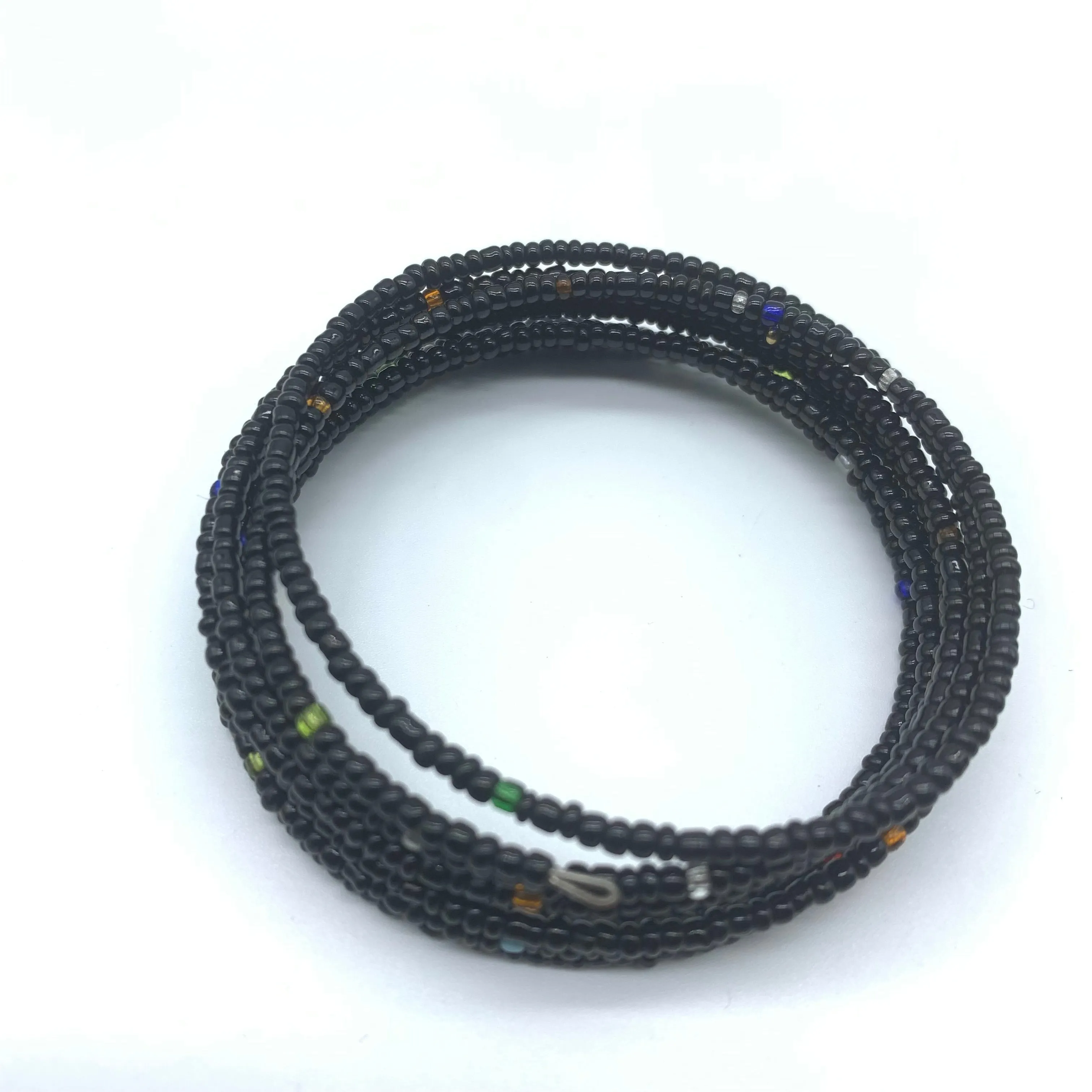 Beaded Coil Bracelet-Black 3