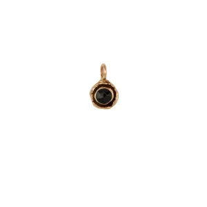 Black Onyx Faceted Stone Talisman Charm