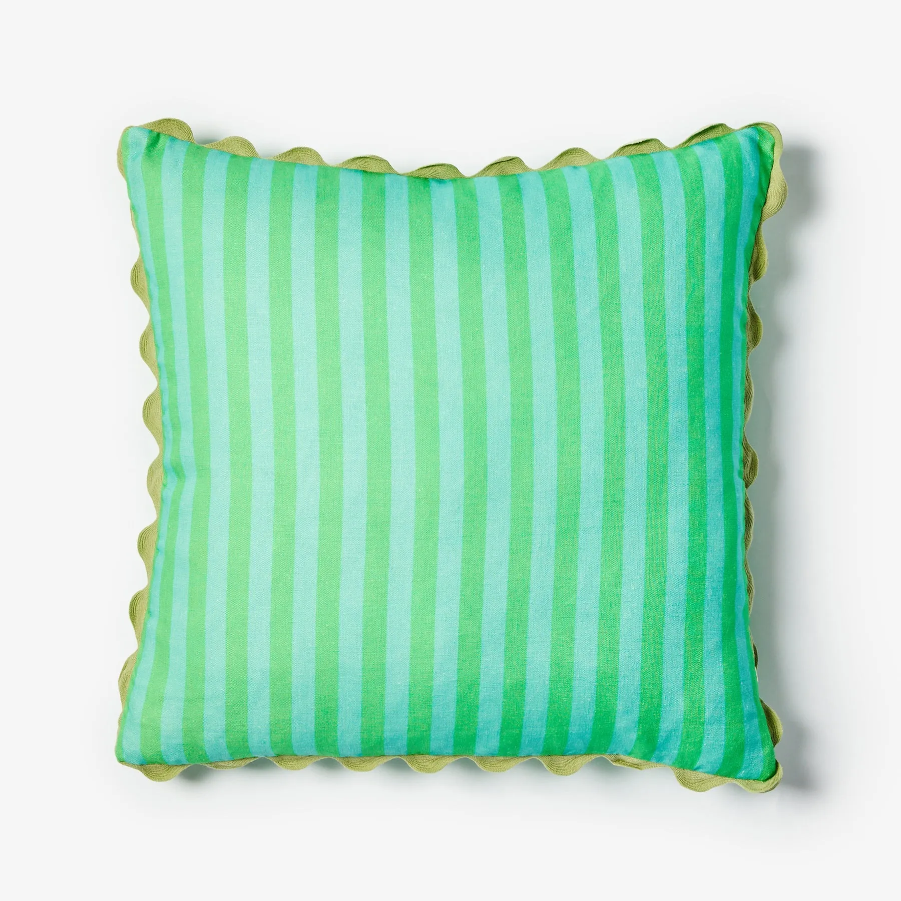 Bonnie & Neil Thin Stripe Jade Cushion