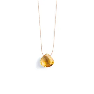 Citrine Fine Cord Necklace