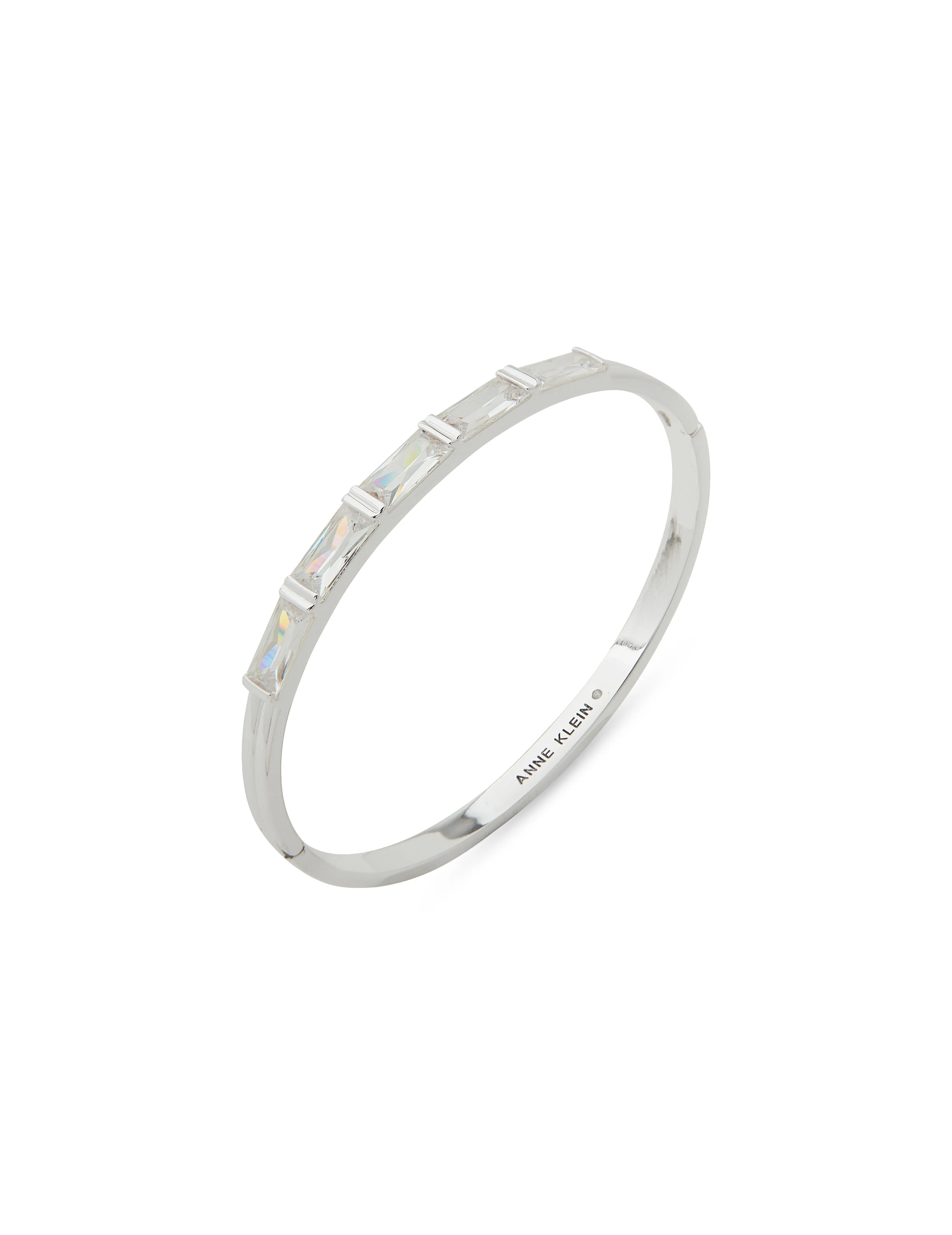 CZ Baguette Stone Bangle Bracelet