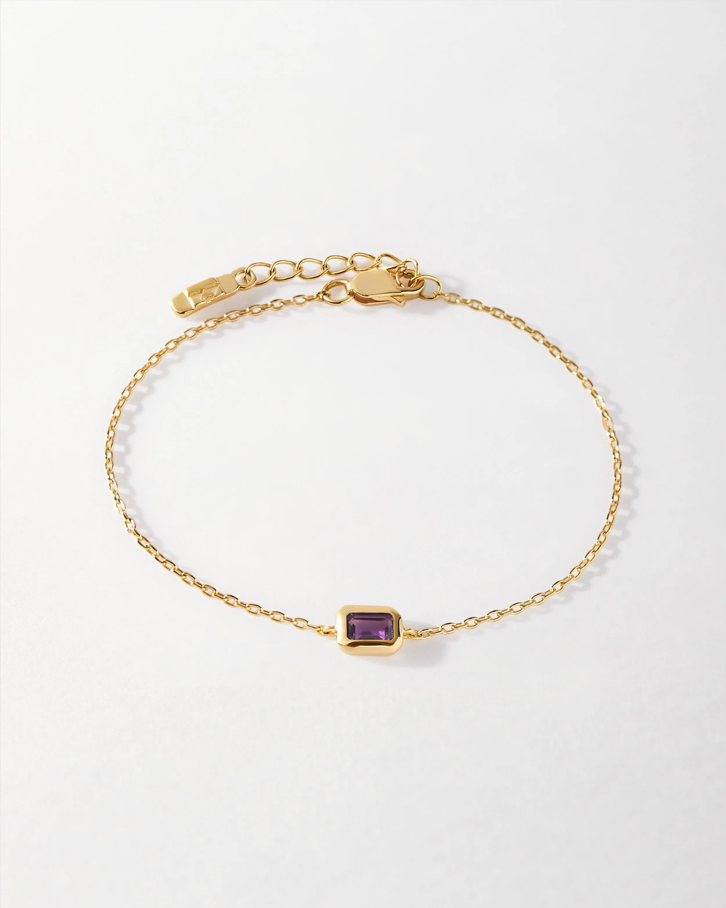 Deco Amethyst February Birthstone Bracelet