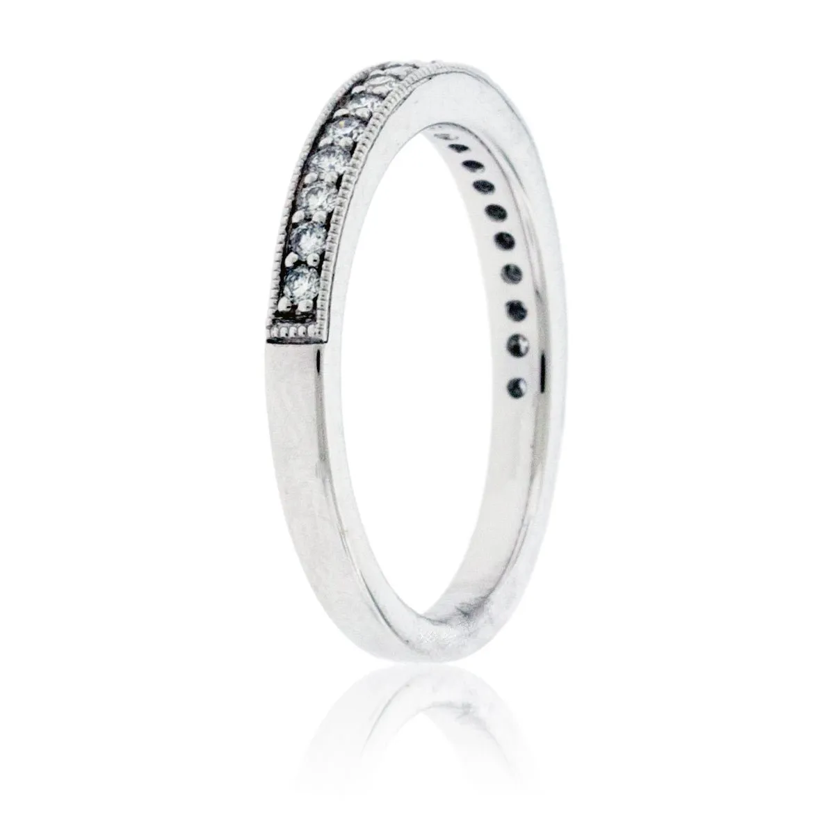 Diamond Milgrain .25ctw Style Stacking Band