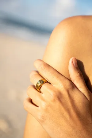 EMERALD SUNRISE RING