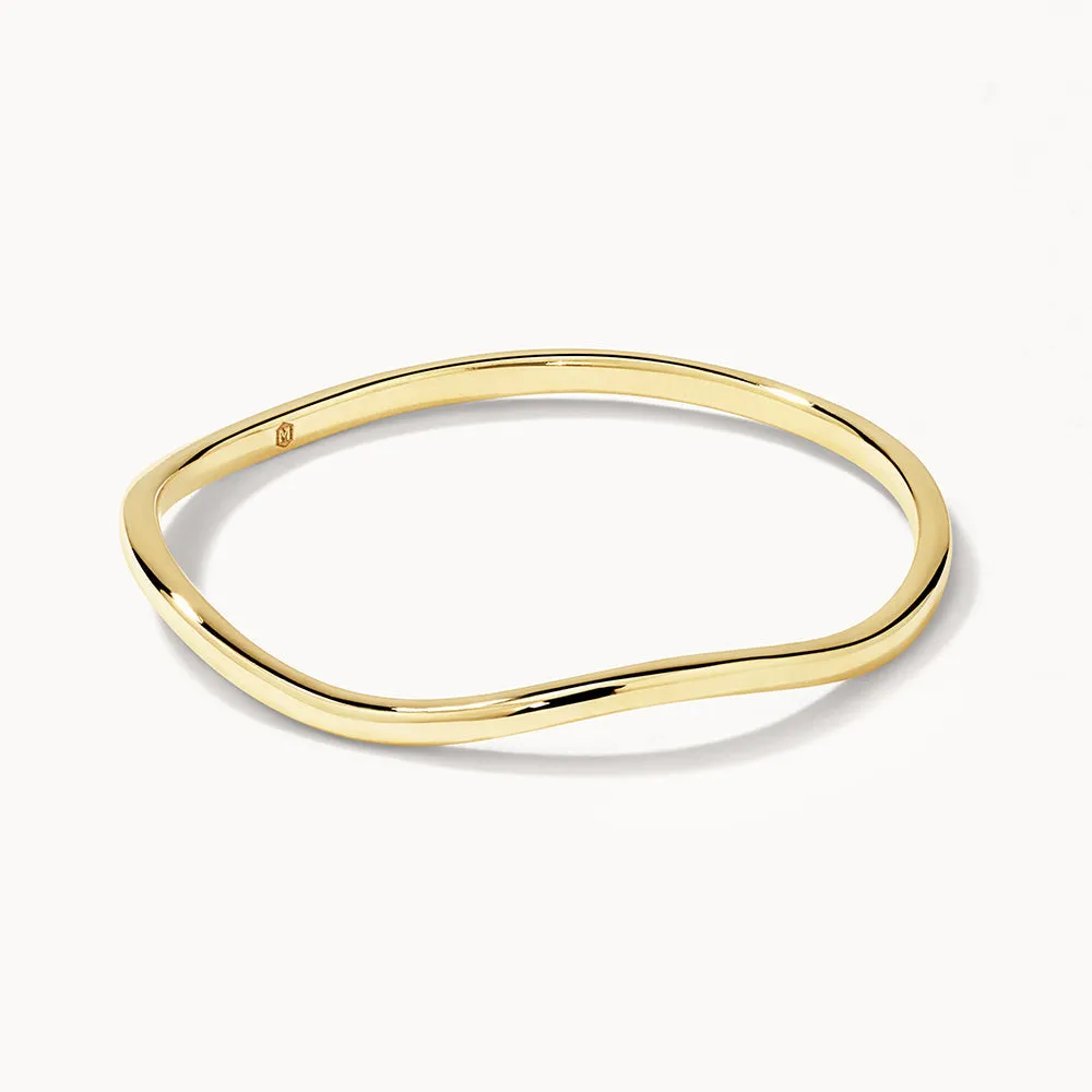 Fine Wave Stacker Ring in 10k Gold