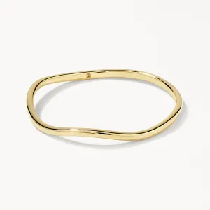 Fine Wave Stacker Ring in 10k Gold