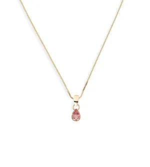 Forever & Always a Pair Pink Tourmaline - Love : Fine Diamond Cut Curb Necklace