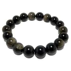 Gold Obsidian Bracelet Bedazzle