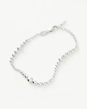 Graduated Beaded Bracelet | Sterling Silver