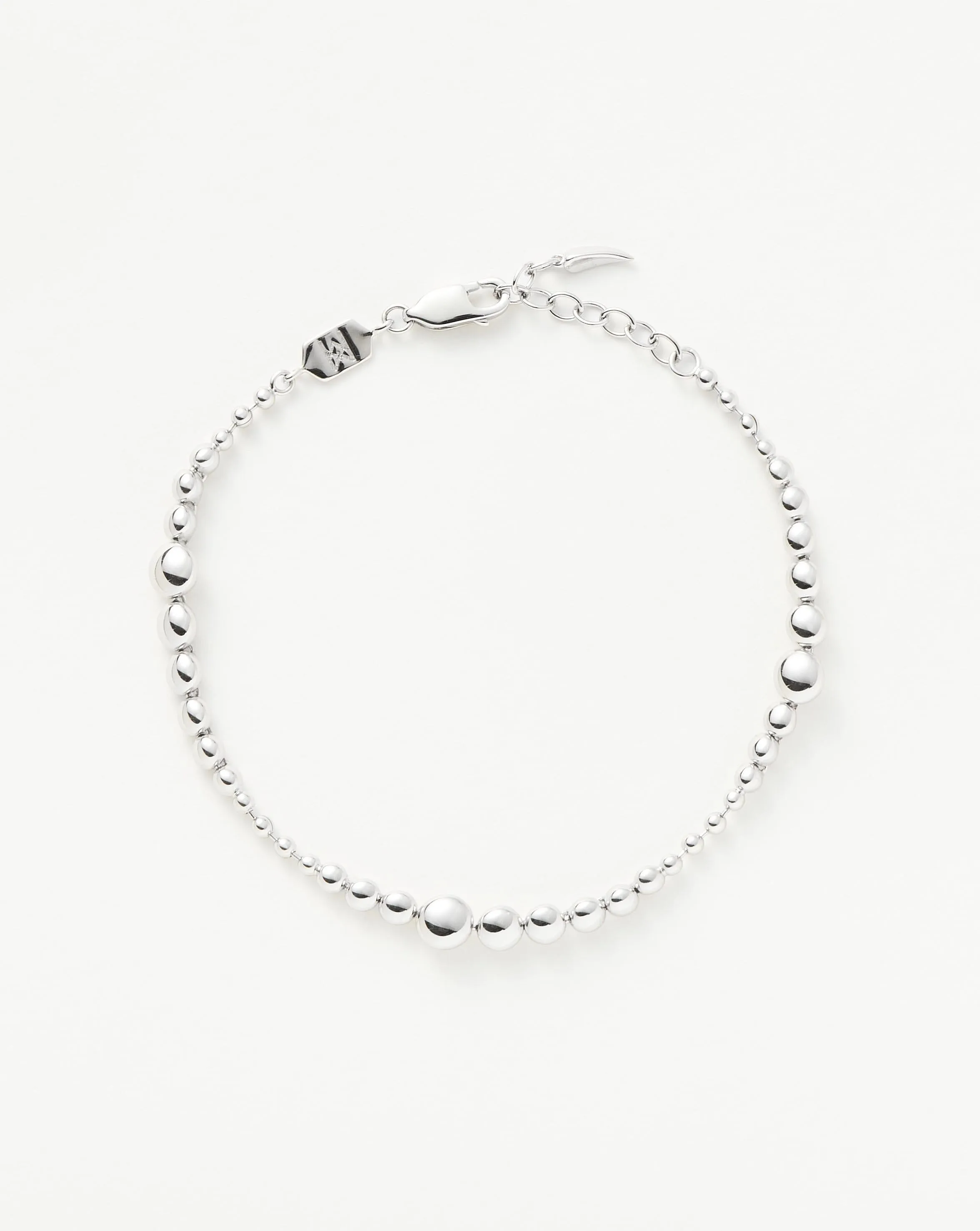 Graduated Beaded Bracelet | Sterling Silver