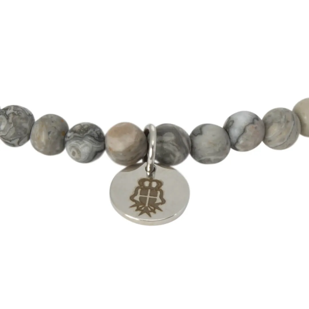 Grey Beaded Bracelet