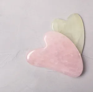 Gua Sha Set (Rose Quartz & Jade)