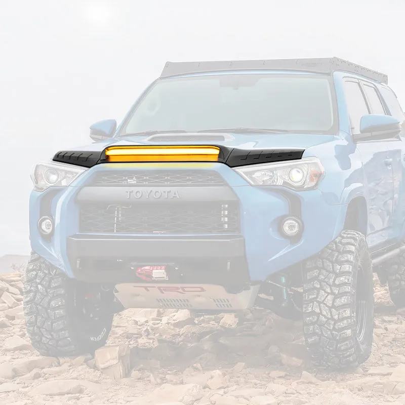 Hood Protector with Amber LED Lights for 2010-2024 Toyota 4Runner