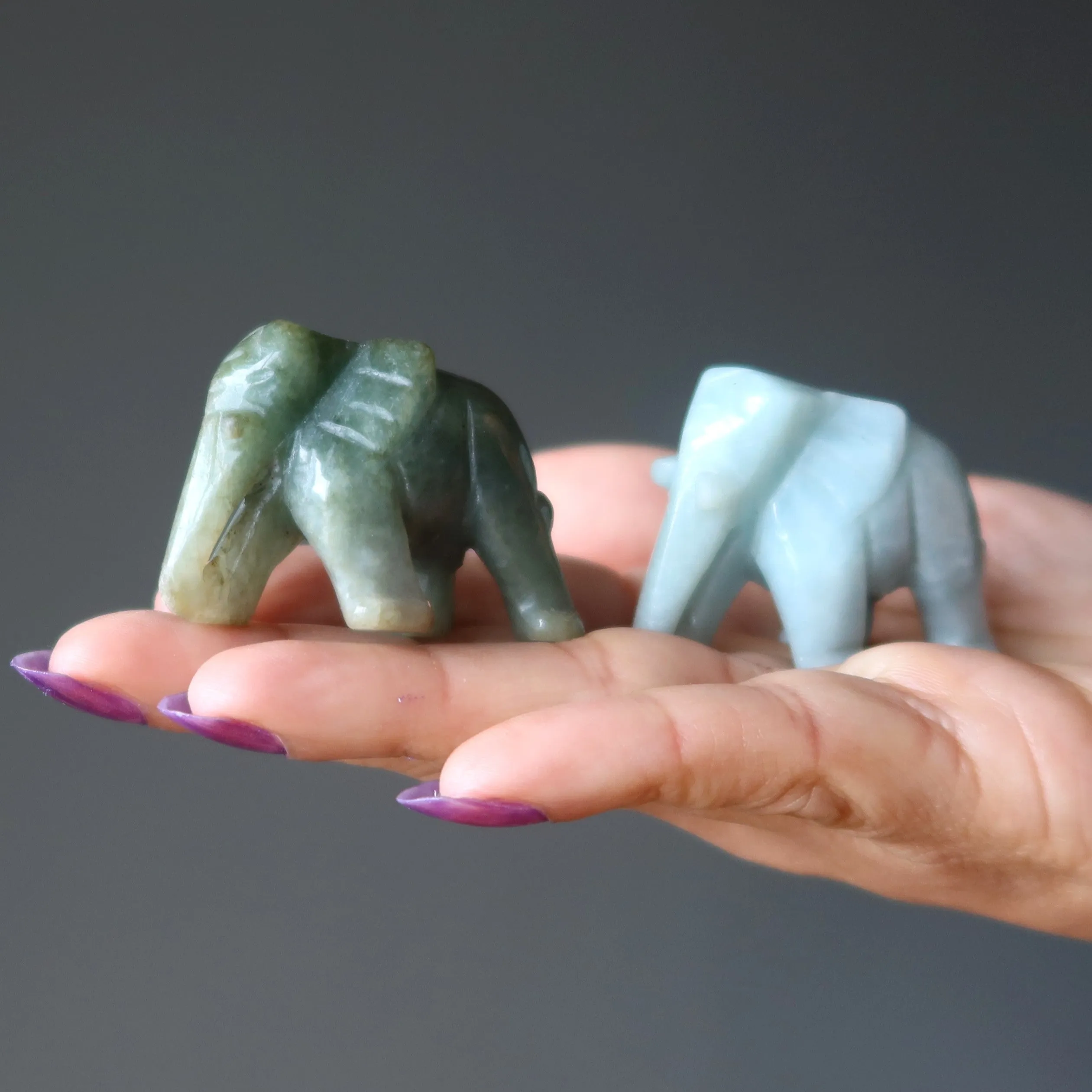 Jade Elephant Strength Spirit Majestic Jadeite Animal