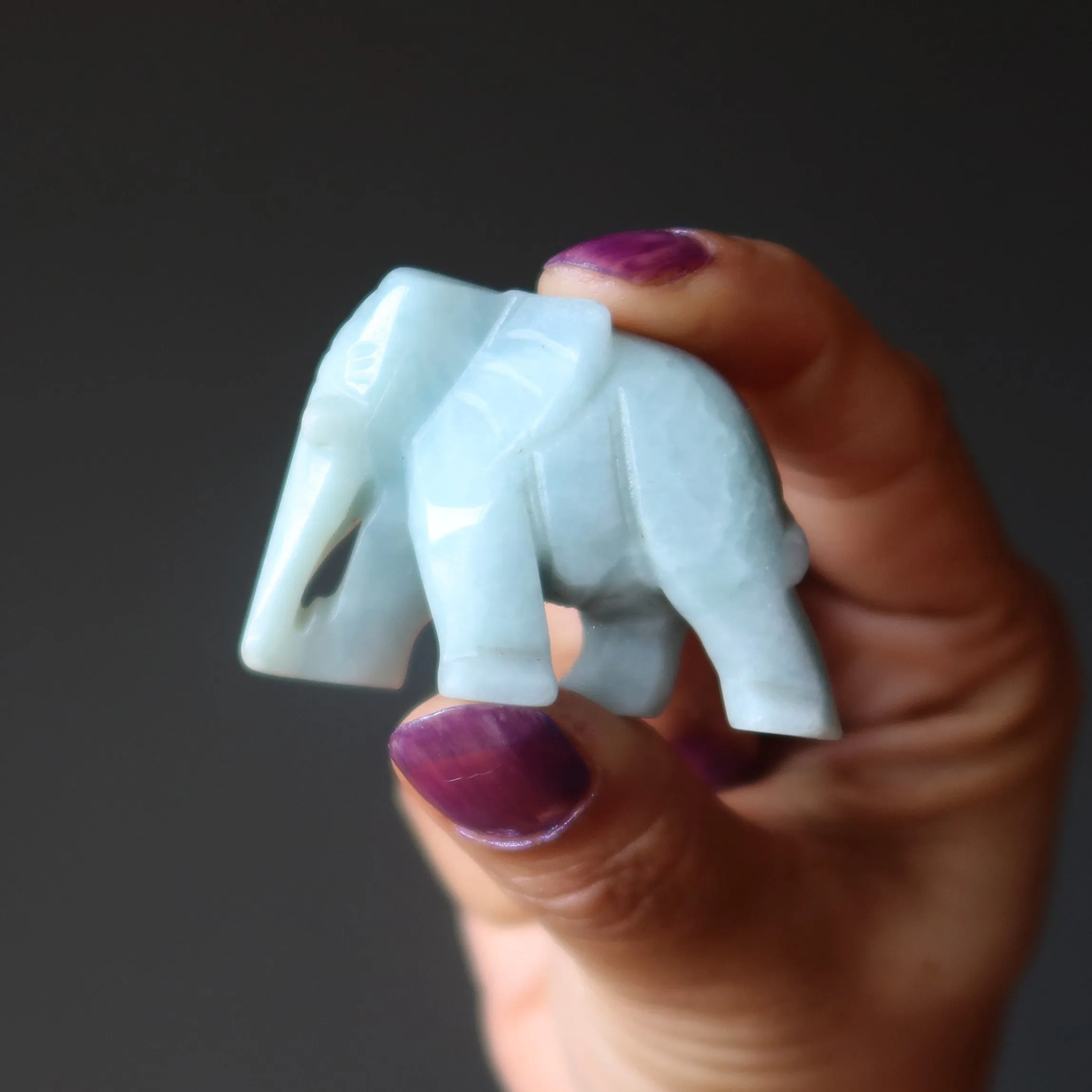 Jade Elephant Strength Spirit Majestic Jadeite Animal