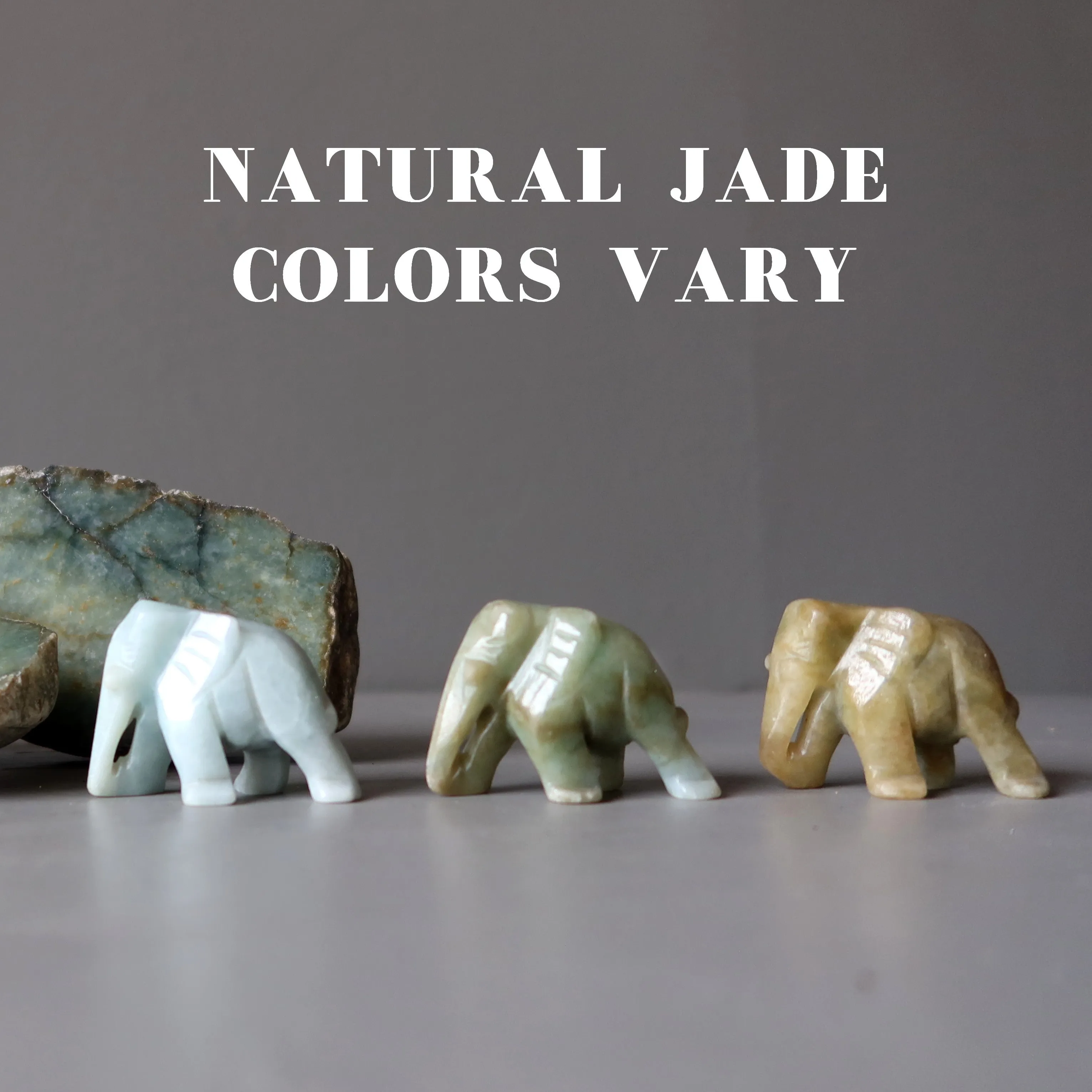 Jade Elephant Strength Spirit Majestic Jadeite Animal