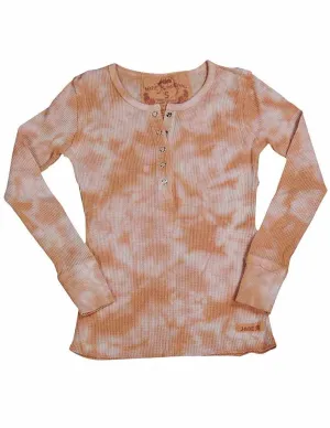 Jade - Little Girls' Long Sleeved Thermal Henley