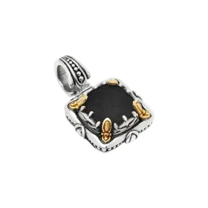 Konstantino Gen K Silver and 18K Gold Black Onyx Pendant