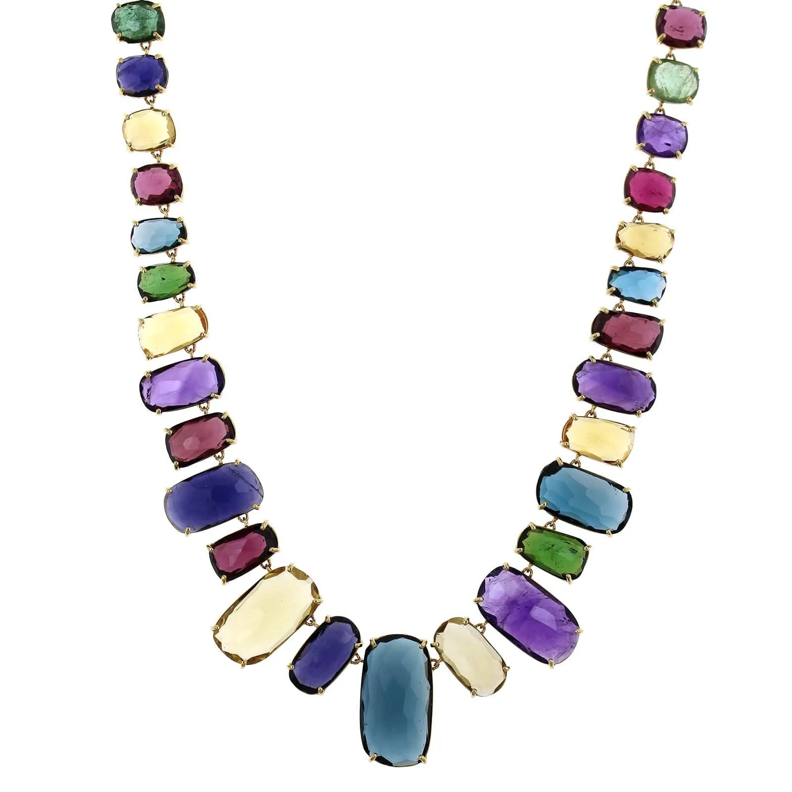 Marco Bicego 18K Yellow Gold Murano Multi Stone Necklace