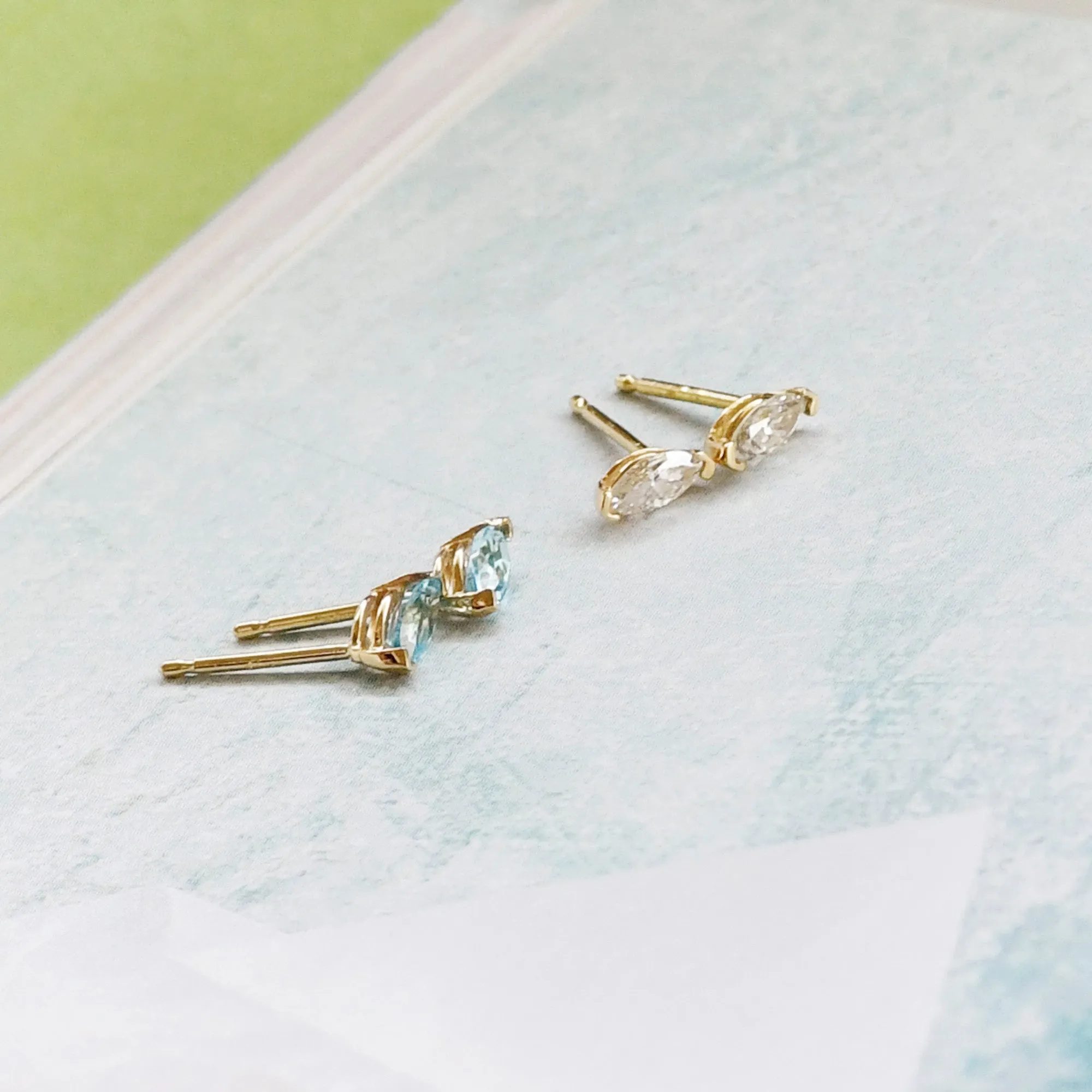 Marquise Wink Studs