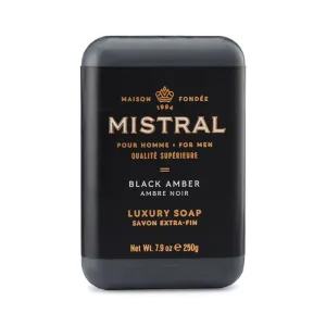 Mistral Men's Black Amber Soap