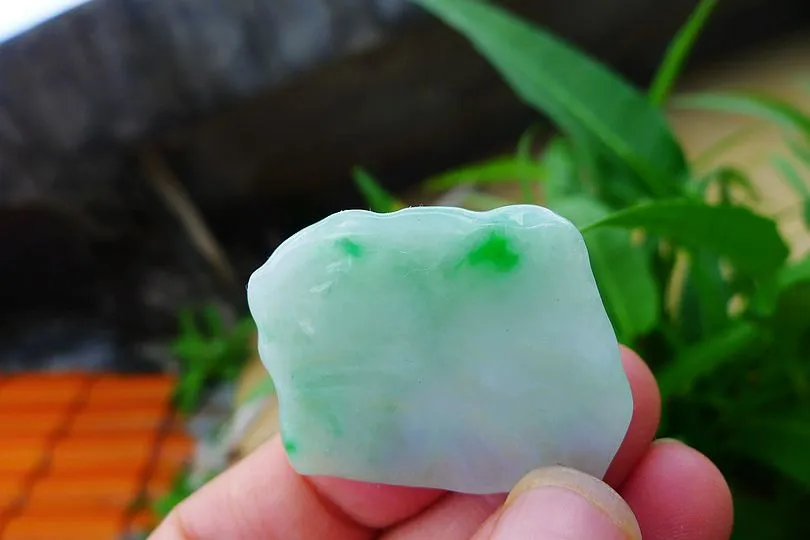 Natural Jade Rough Jadeite Raw (13g,3.5X2.7X0.55cm)