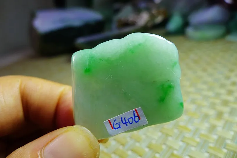 Natural Jade Rough Jadeite Raw (13g,3.5X2.7X0.55cm)