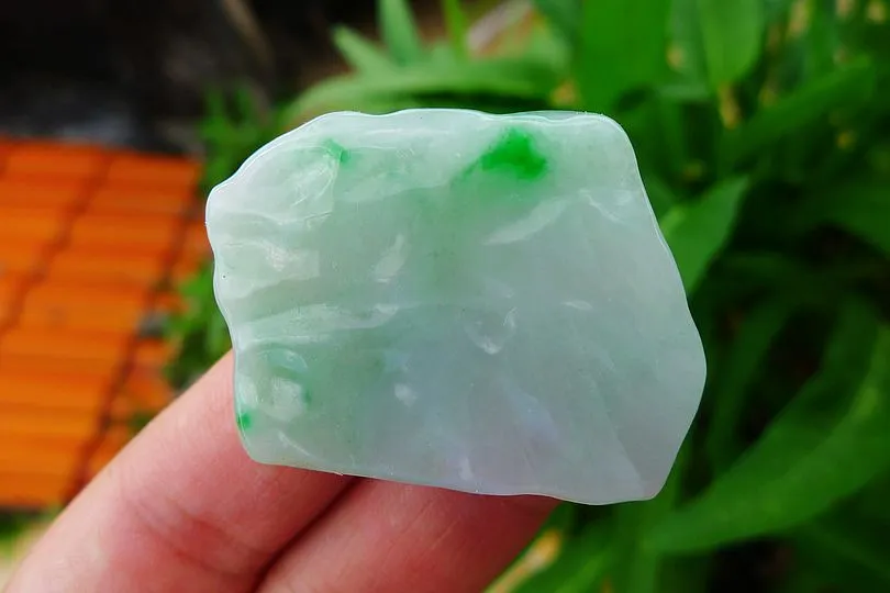 Natural Jade Rough Jadeite Raw (13g,3.5X2.7X0.55cm)