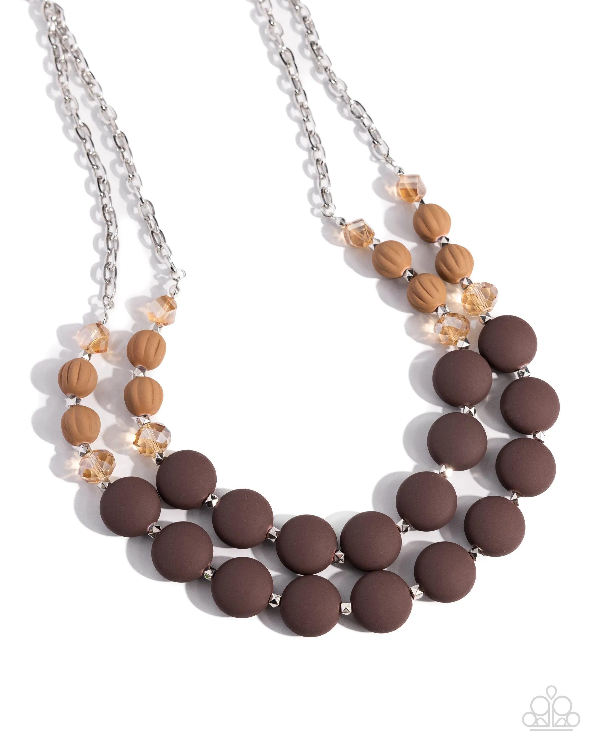 Necklaces Whimsically Wealthy - Brown N113