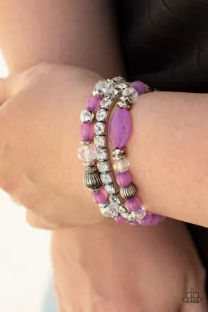 Paparazzi Bracelet ~ Ethereal Etiquette - Purple