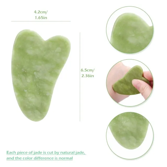 Rose Quartz Face Massager Gua Sha Scraper Natural Jade Stone Skin Care Massager for Body Facial Neck Back Beauty Health Eye SPA