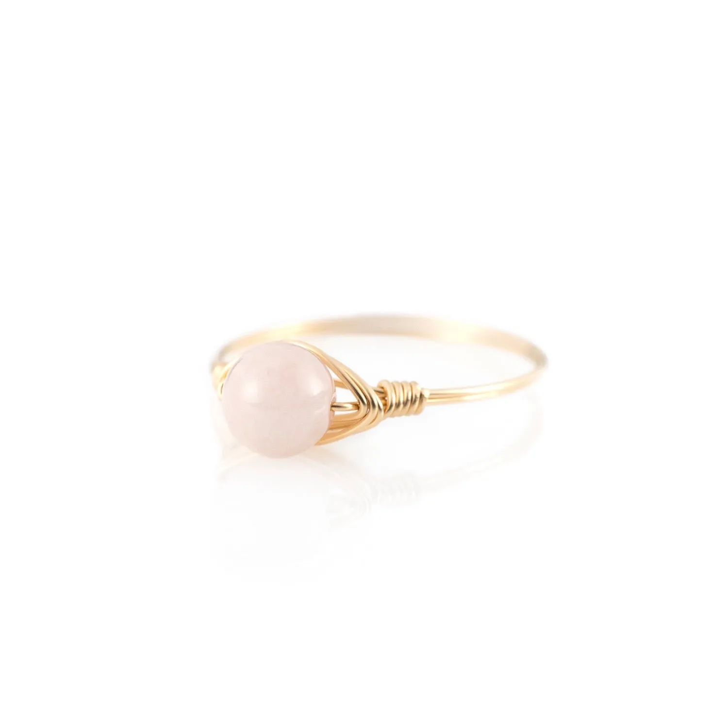 Rose Quartz Simple Ring