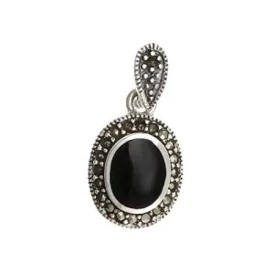 Silver and Black Onyx Pendant