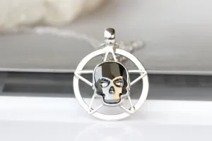 SILVER SKULL PENDANT