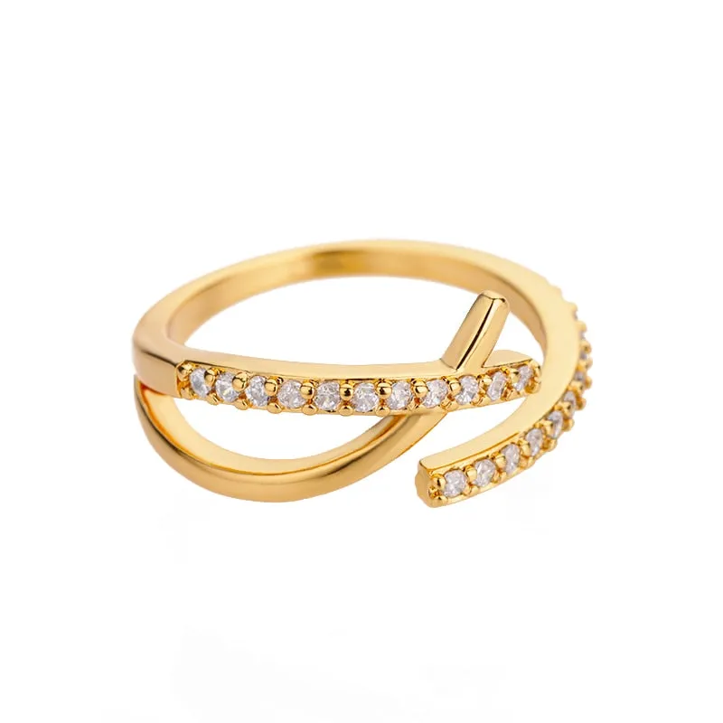 Stackable and Adjustable Gold and Silver Minimalist Ring Collection