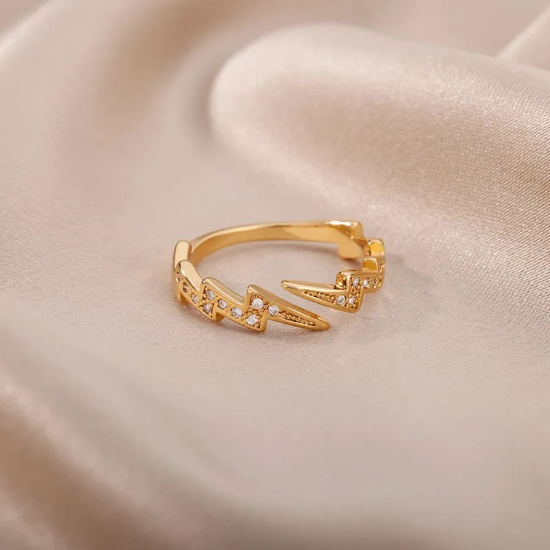 Stackable and Adjustable Gold and Silver Minimalist Ring Collection