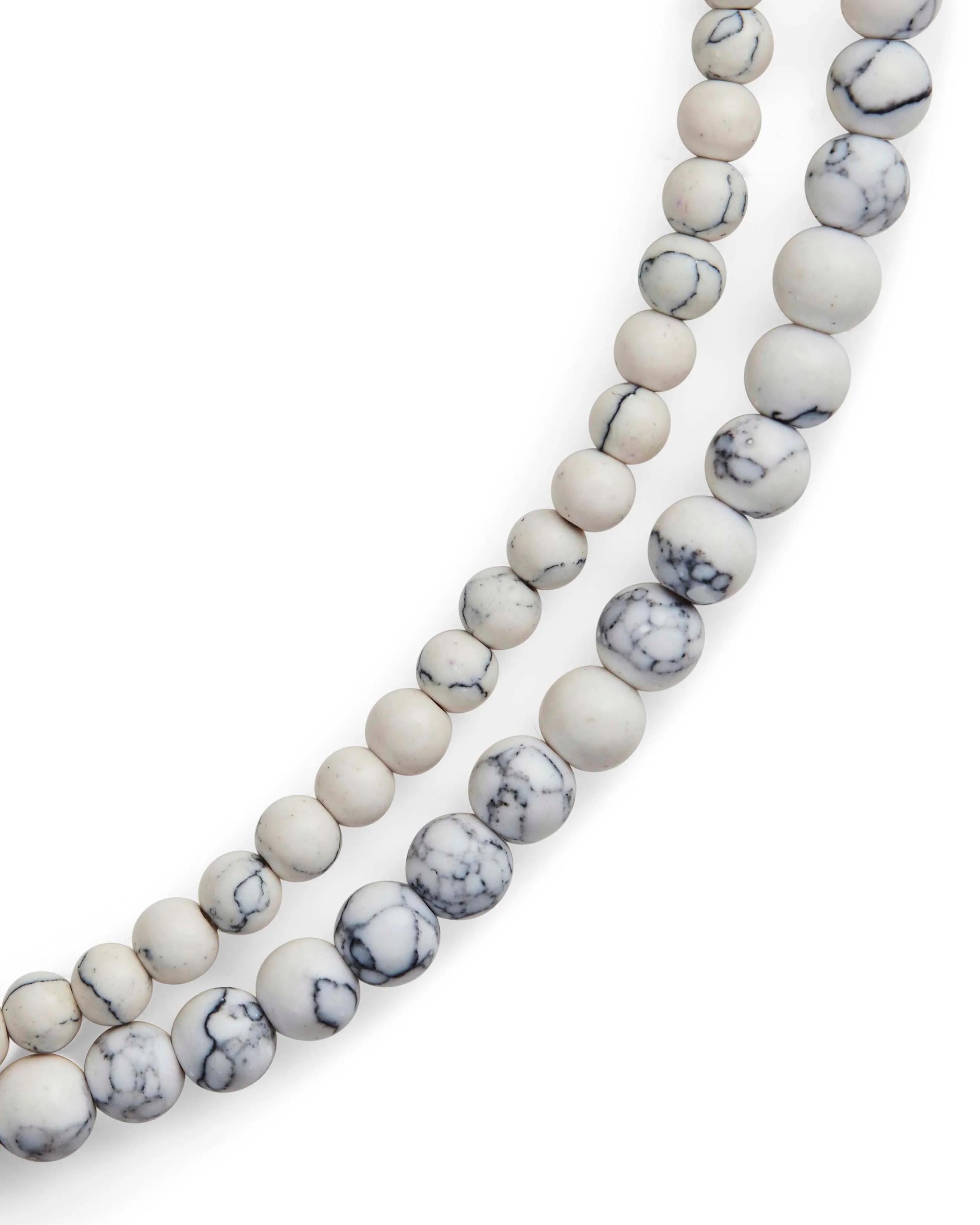 Stone Beaded Stretch Bracelet Set of 2