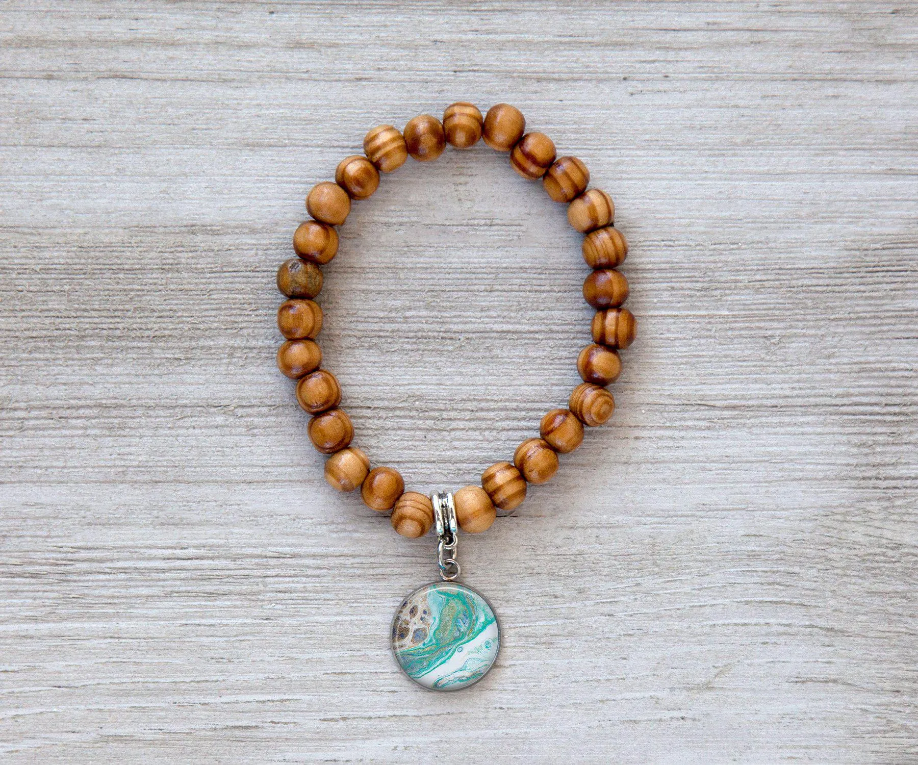 Surfside Wooden Beaded Bracelet | Beach Jewelry