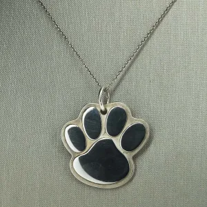 Tiffany & Co. Dog Paw Pendant Necklace in Sterling Silver